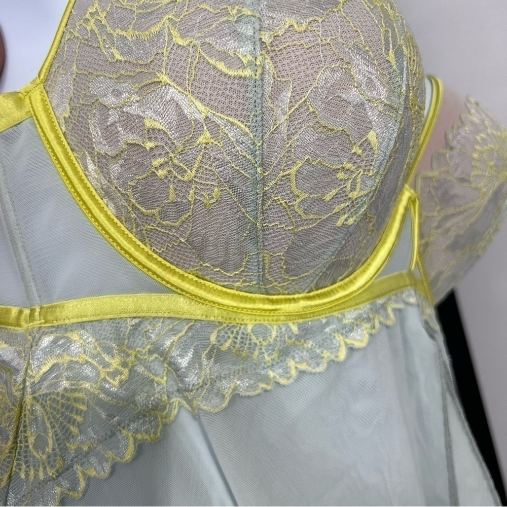 Auden mint and yellow nightie size Small - Picture 5 of 15